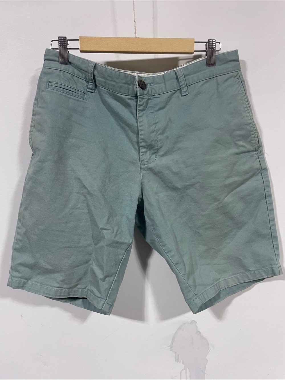 RVCA Men's Mint Green Flat Front Shorts